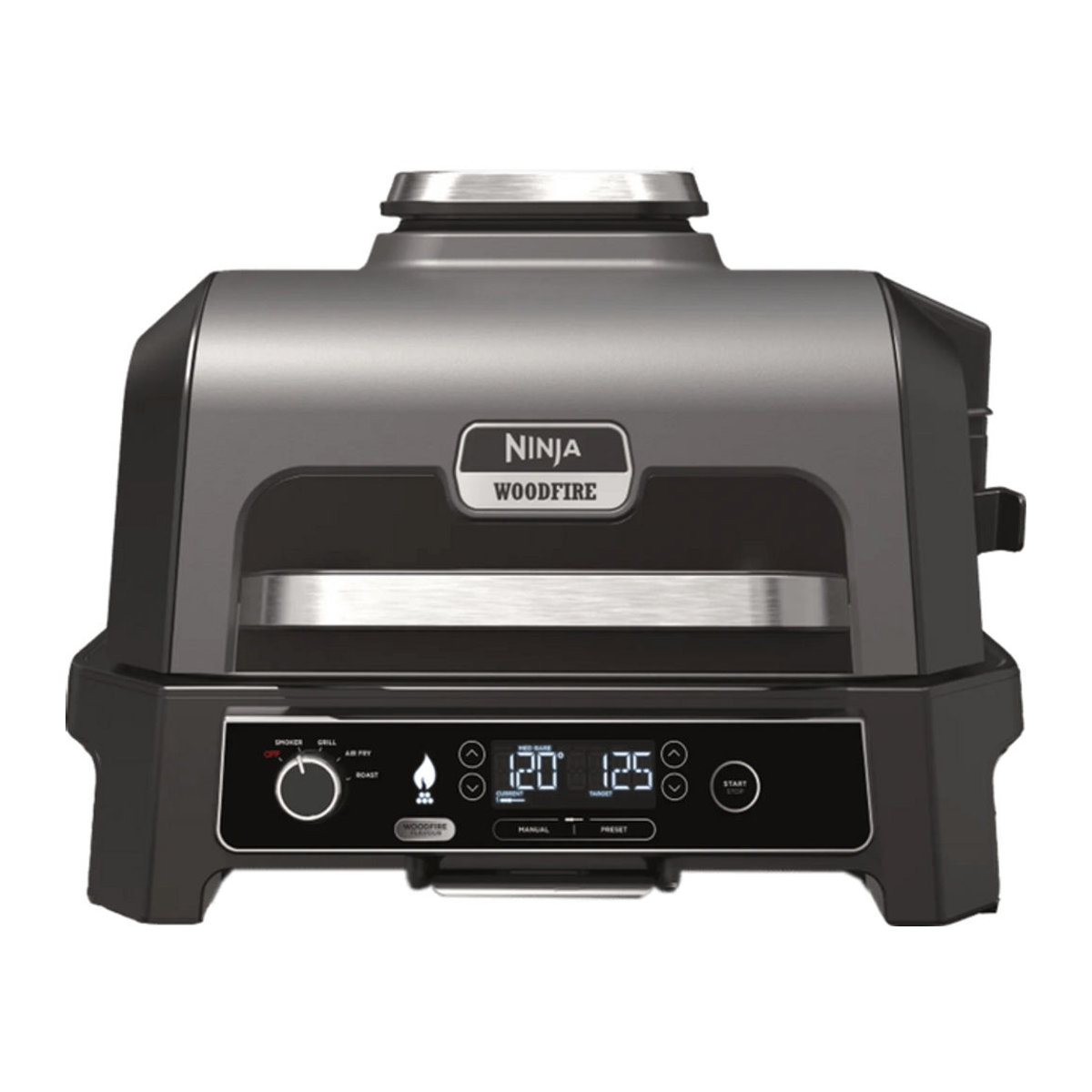Ninja Woodfire Pro XL Elektrischer Outdoor Grill und Smoker mit Smart Cook System in Schwarz und Edelstahl OG850EU - Bild 3