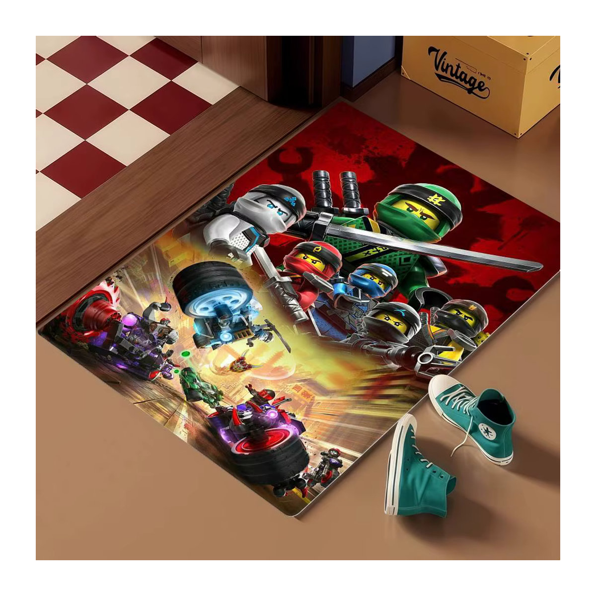 Ninjago Fußmatte mehrfarbig rutschfest für Innen und Außen - Bild 3