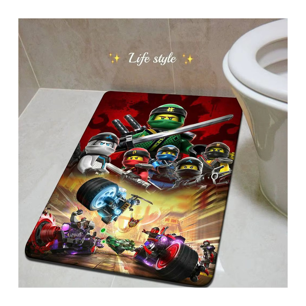Ninjago Fußmatte mehrfarbig rutschfest für Innen und Außen - Bild 6