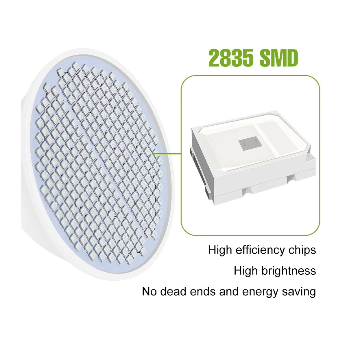 NJHIKG 30W Vollspektrum LED Pflanzenlampe mit E27 Fassung für den Innenbereich und Gewächshaus zur Aufzucht von Blumen, Gemüse und Obst - Bild 2