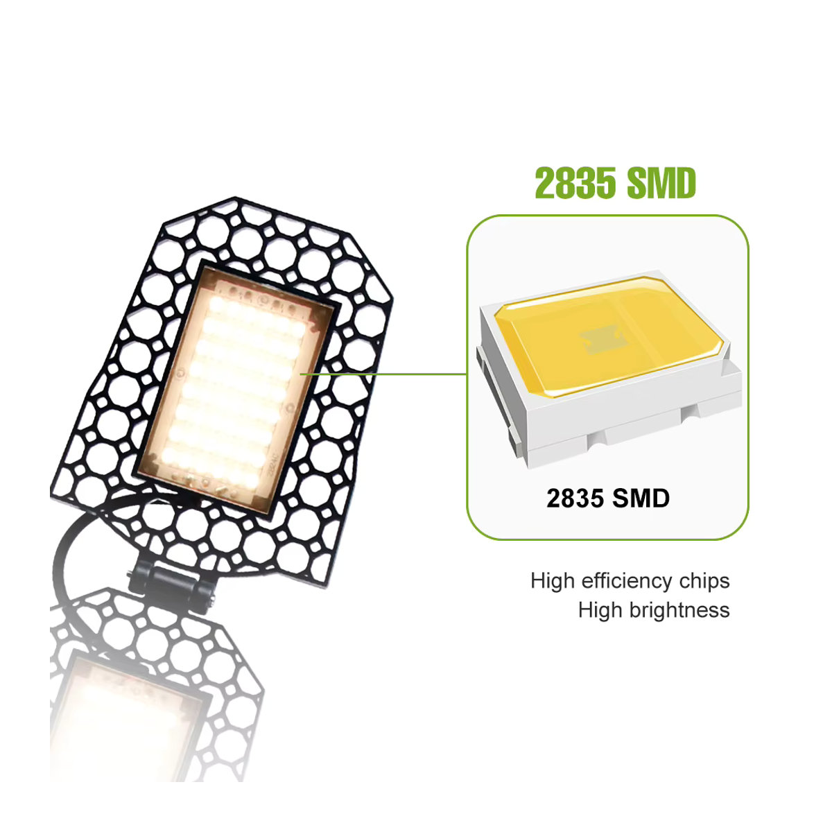NJHIKG 400 W LED-Pflanzenwachstumslampe mit Vollspektrum und E27-Sockel für den Innenbereich, Aussaat und Gewächshäuser - Bild 2