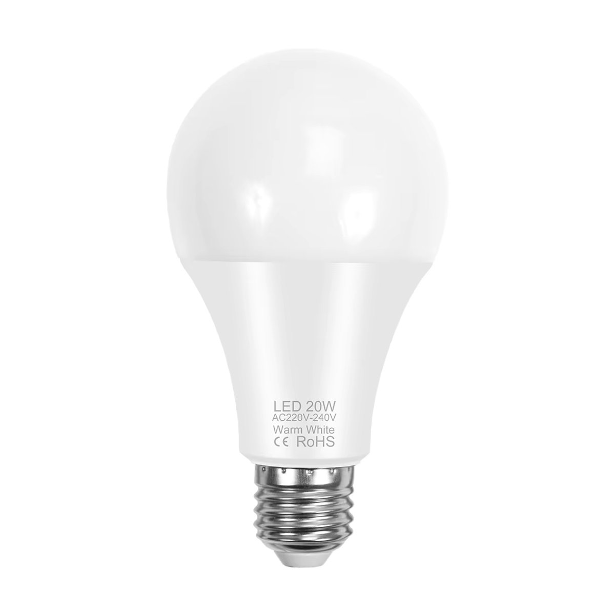 NJHIKG LED Glühbirne 20W für E27/E26 und E14 Kronleuchter in minimalistischem Design für dein Zuhause oder Schlafzimmer mit weicher Beleuchtung in Kühlweiß oder Warmweiß - Bild 1