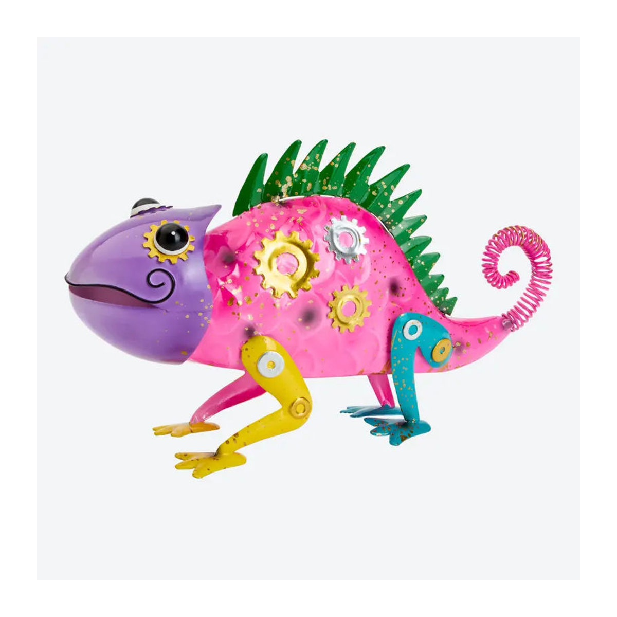 NKD Deko-Tierfigur aus Metall in Rosa und Mehrfarbig mit Punktemuster - Bild 2
