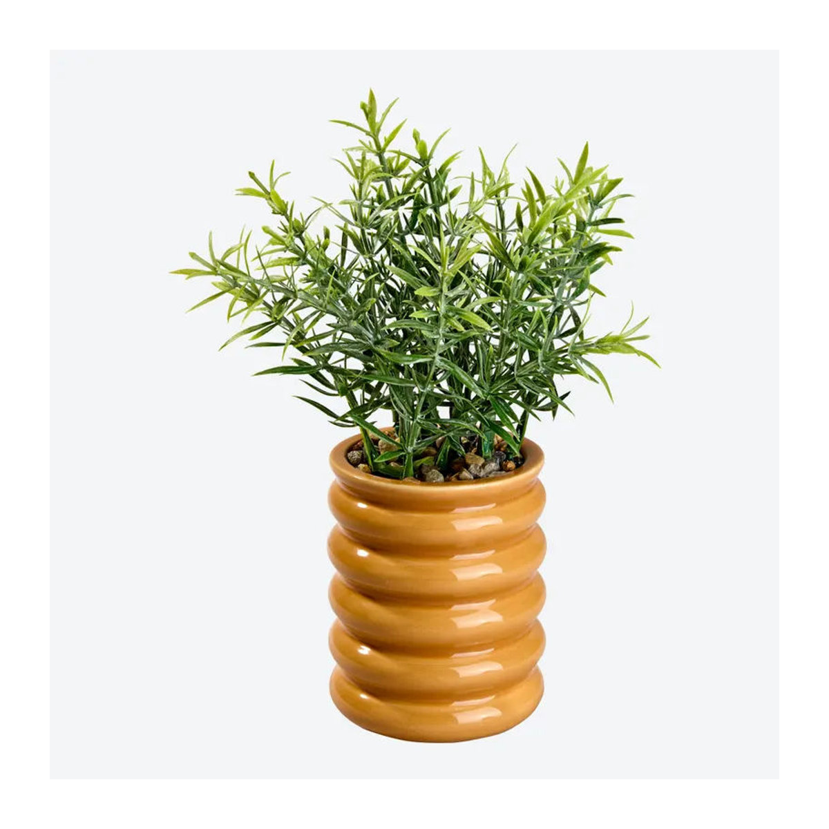 NKD Kunstblume Lavendel in Keramiktopf, Grün/Braun, Höhe: 13 cm - Bild 2