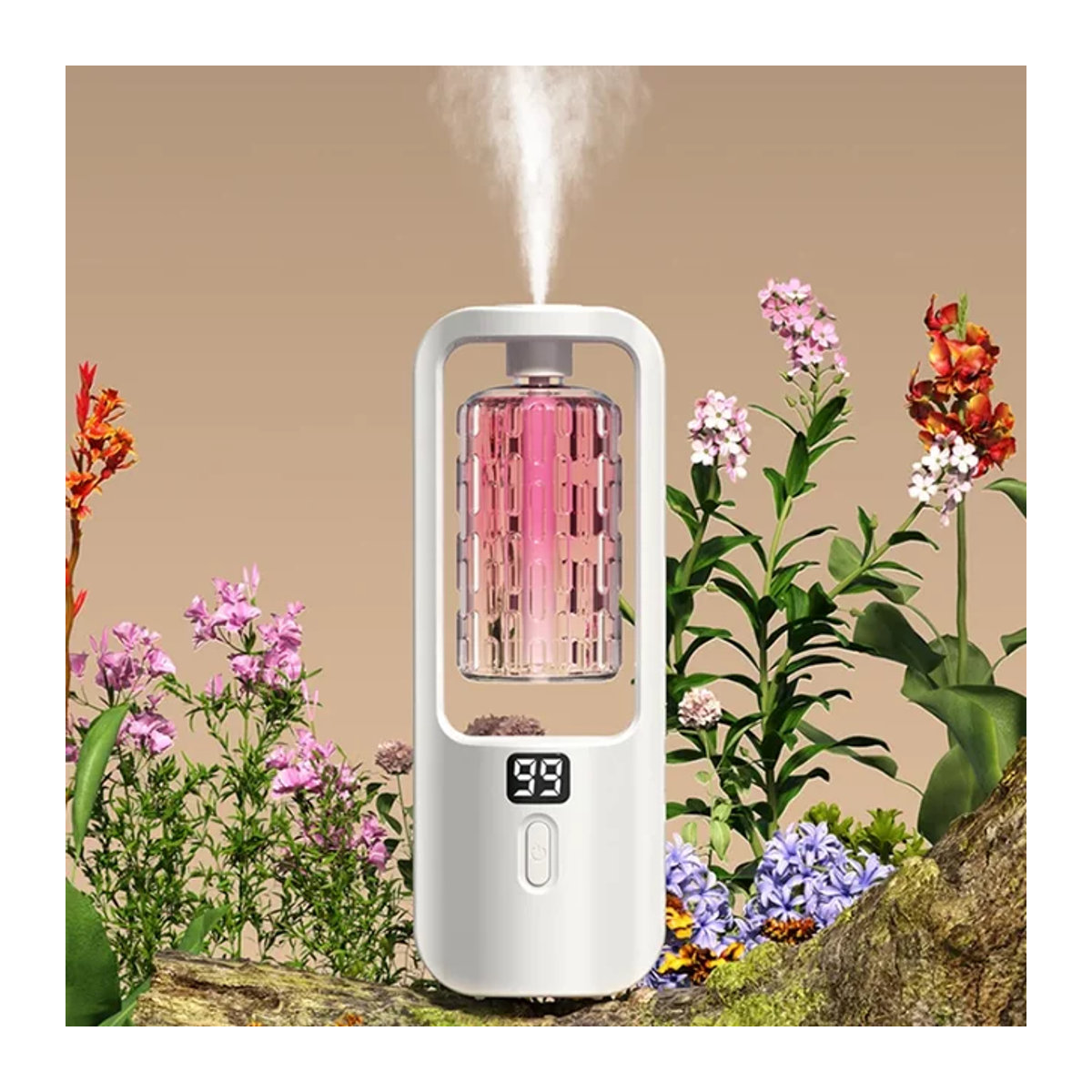 NOCCLILI Automatisches Aromatherapie-Gerät in Weiß, USB-elektrischer Diffusor für ätherische Öle und Lufterfrischer für Zuhause und Toilette - Bild 1