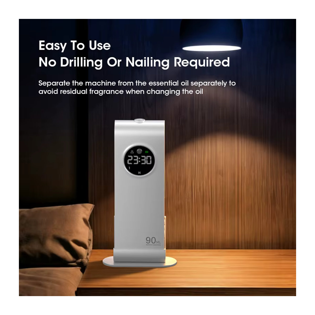 NOCCLILI Elektrischer Diffusor für ätherische Öle, tragbare Mini-Aromatherapie-Maschine mit USB-Aufladung, weiß - Bild 6