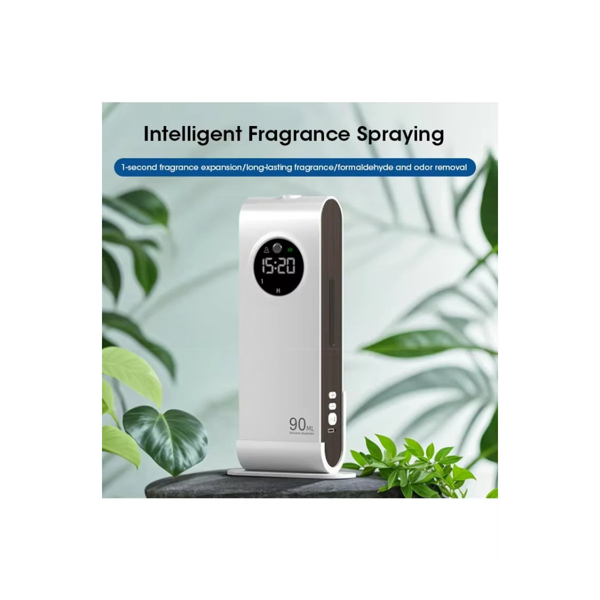 NOCCLILI Elektrischer Diffusor für ätherische Öle, tragbare Mini-Aromatherapie-Maschine mit USB-Aufladung, weiß - Bild 7
