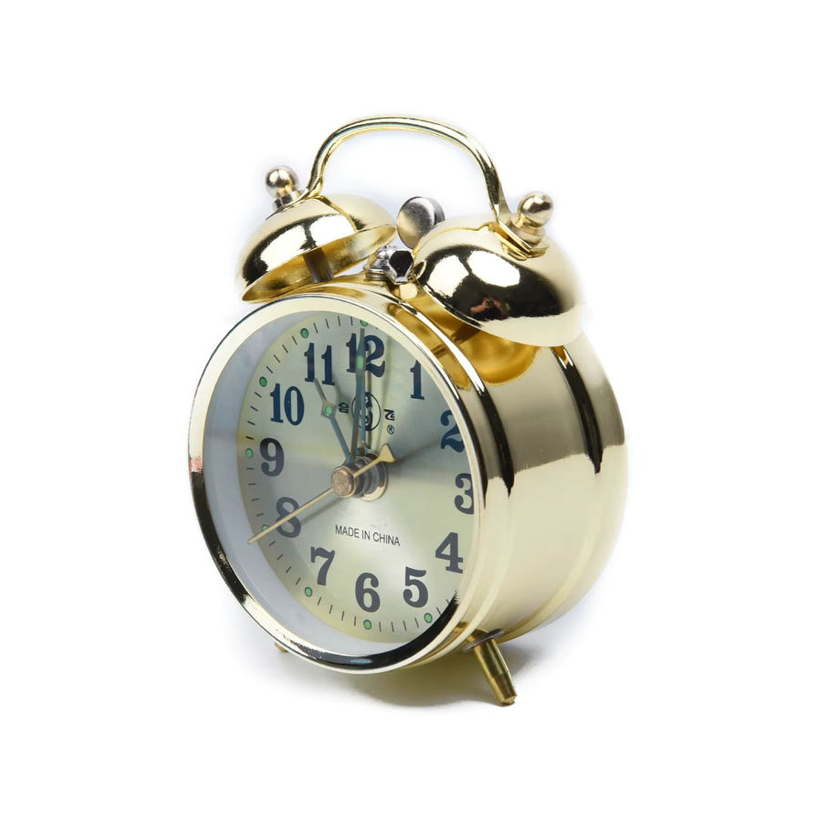 NOCCLILI Mechanischer Wecker im Vintage-Design aus Metall, Analog, Gold, mit Schlummerfunktion - Bild 4