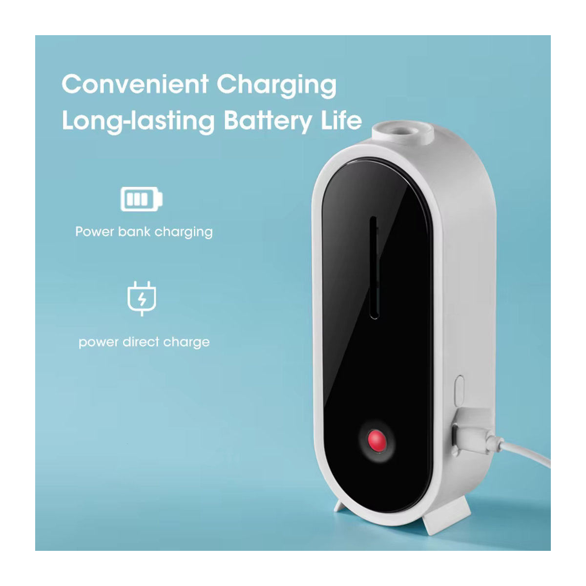 NOCCLILI Tragbarer Ultraschall Diffusor für Aromatherapie, USB Smart Luftreiniger und Lufterfrischer in Weiß - Bild 4