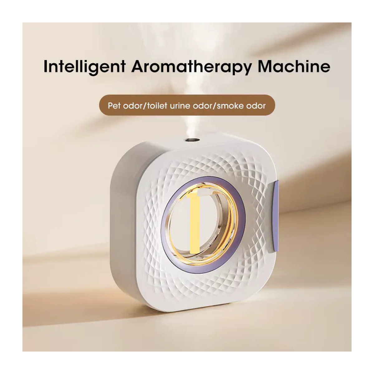 NOCCLILI USB-Mini-Smart-Aromatherapie-Diffusor in Weiß für Zuhause und Auto, Elektrischer Duftzerstäuber für ätherische Öle zur Luftreinigung und Desodorierung - Bild 2