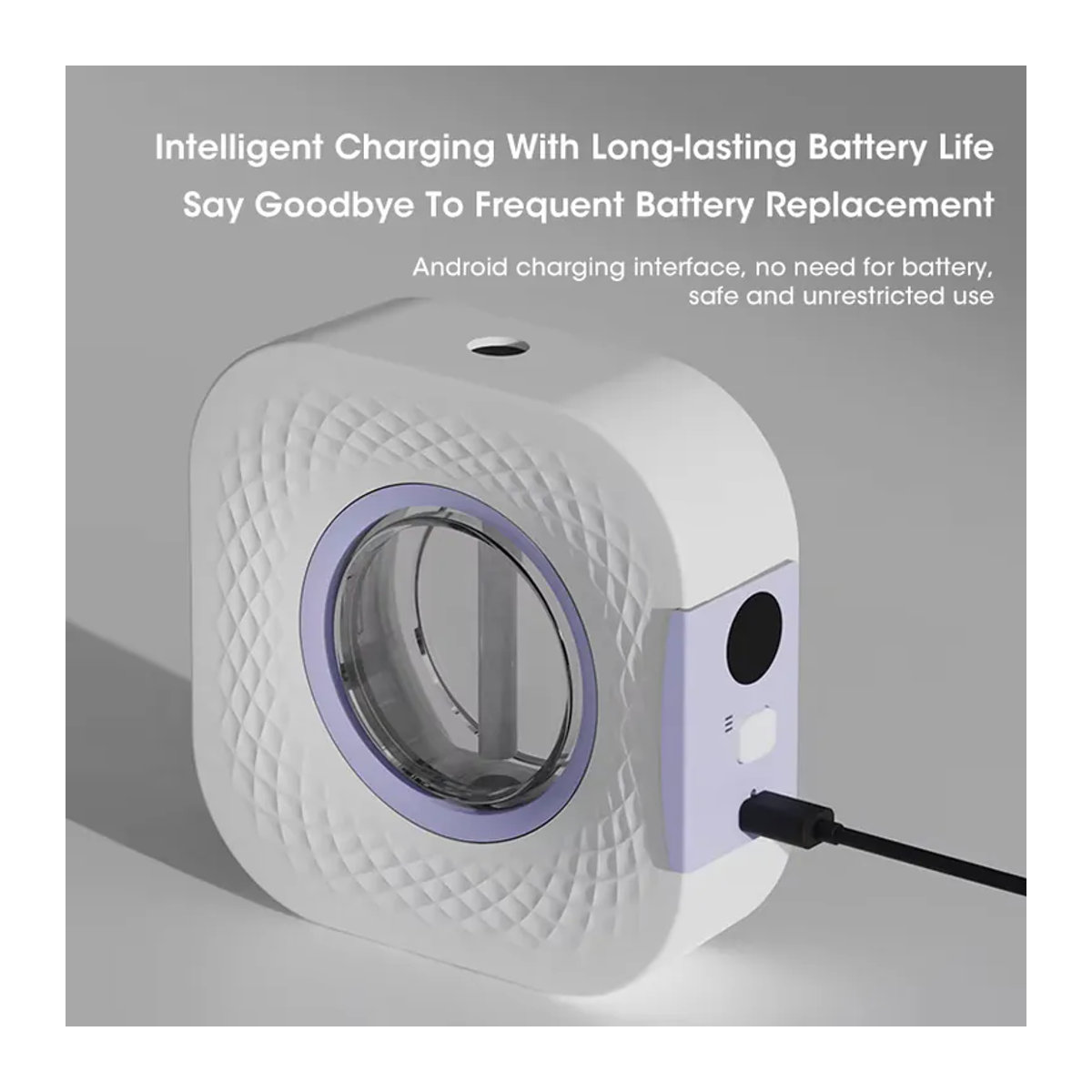 NOCCLILI USB-Mini-Smart-Aromatherapie-Diffusor in Weiß für Zuhause und Auto, Elektrischer Duftzerstäuber für ätherische Öle zur Luftreinigung und Desodorierung - Bild 6