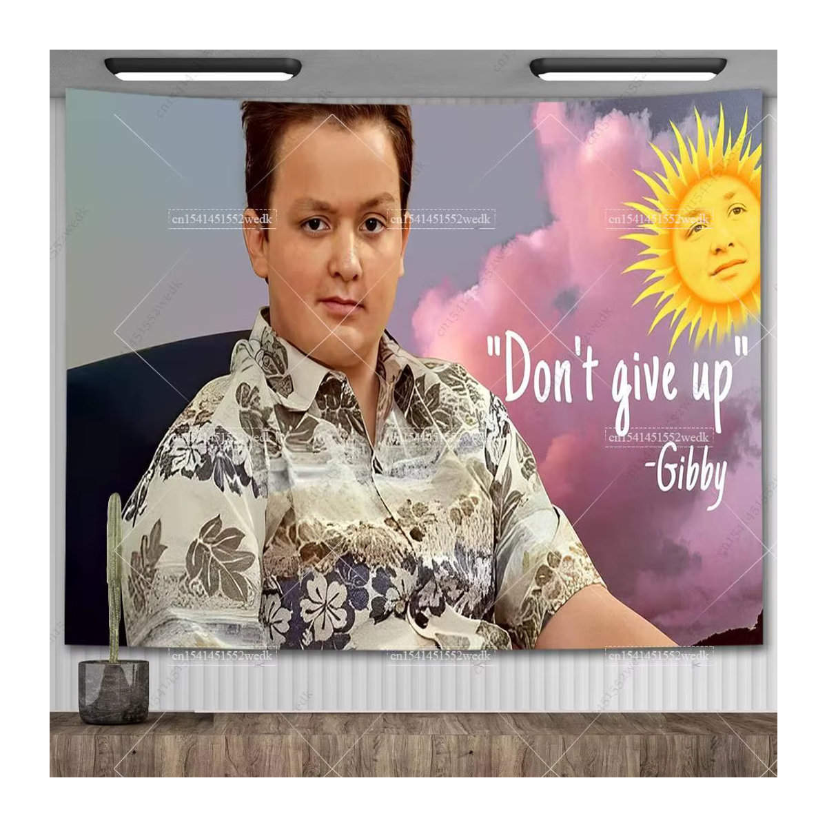 Noick Gibby iCarly Meme Wandteppich Mehrfarbig als ästhetische Wanddekoration oder Yoga Matte - Bild 2