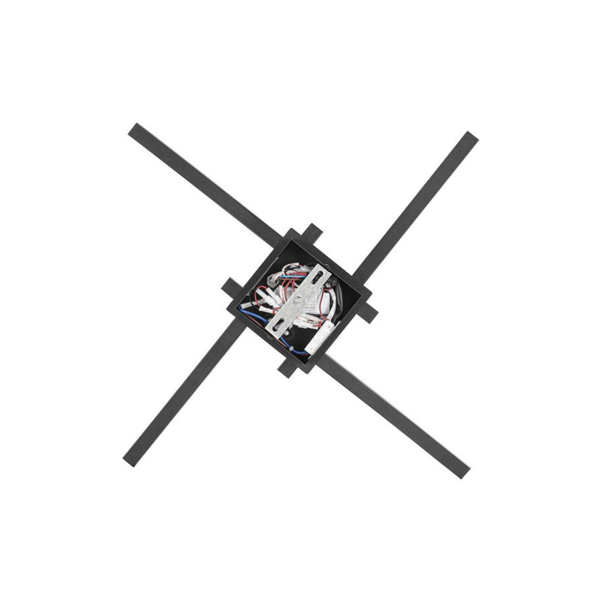 Nolo Deckenleuchte Kim LED Schwarz Metall Modern Minimalistisch B/H/L: 50 x 50 x 12 cm - Bild 4