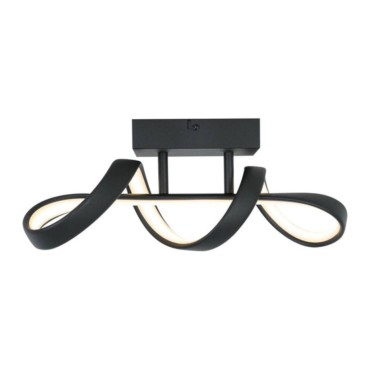 Nolo LED Deckenleuchte Jonathan Modern Schwarz aus Kunststoff und Metall B/H/L: 12 x 16 x 40 cm - Bild 1