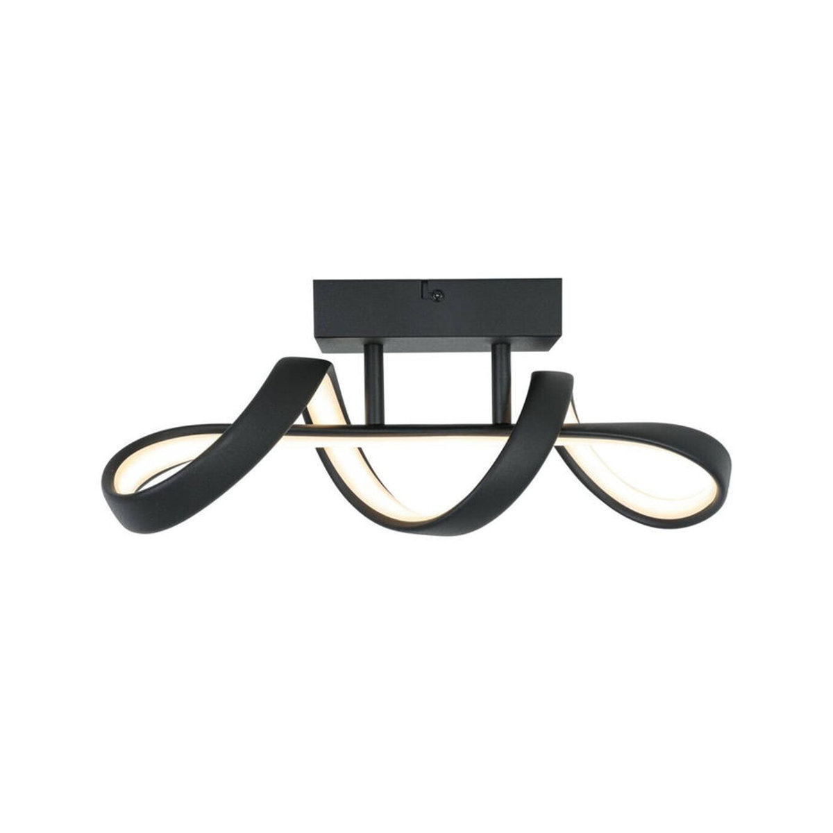 Nolo LED Deckenleuchte Jonathan Modern Schwarz aus Kunststoff und Metall B/H/L: 12 x 16 x 40 cm - Bild 2