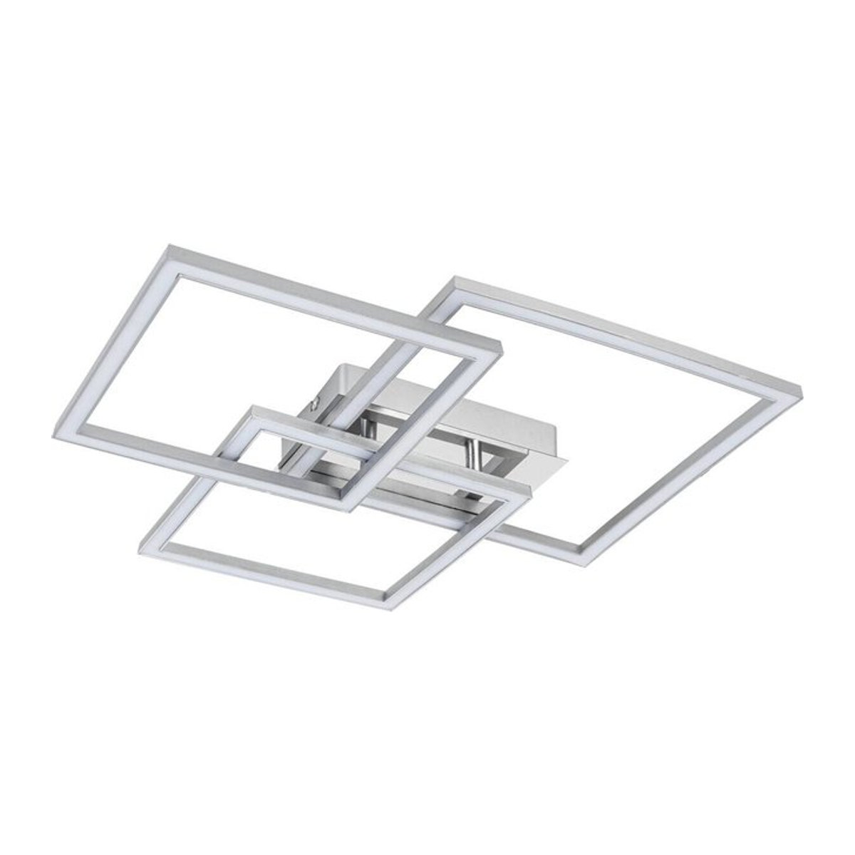 Nolo LED-Deckenleuchte Triple in Silber aus Kunststoff, B/H/T: 45 x 8 x 49,5 cm - Bild 1