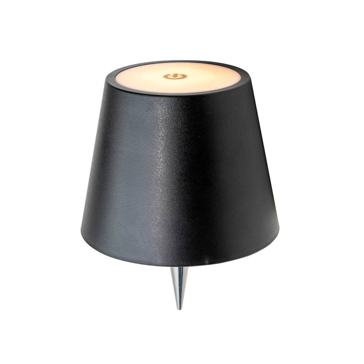 Nolo Lighting Moderne LED Außenleuchte Laterne aus Metall in Schwarz mit warmweißem Licht, H/D: ca. 15 x 11 cm - Bild 2
