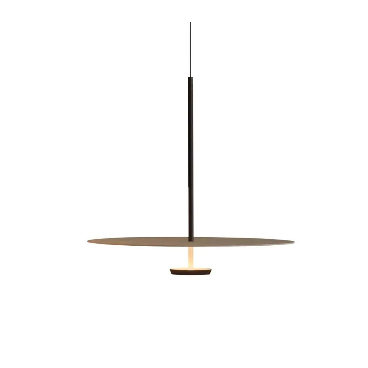 Nordic LED Anhänger Lampe Disc Ring Kronleuchter in Schwarz im skandinavischen Design für Schlafzimmer, Küche und Esszimmer - Bild 2
