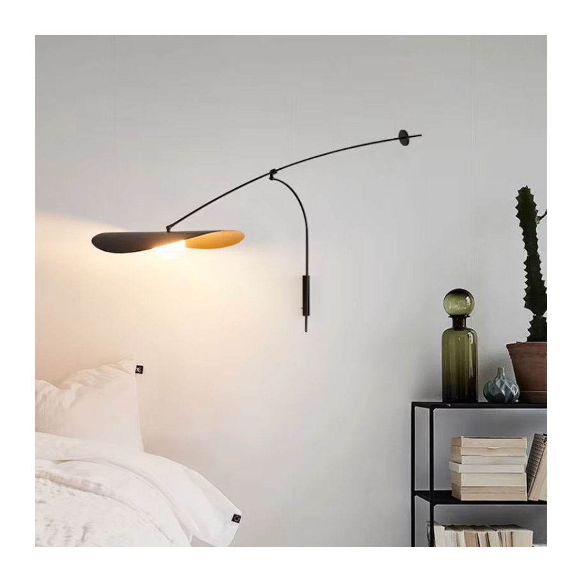 Nordic LED Myrna Armwandleuchte in Schwarz im skandinavischen Industrial-Design - Bild 2