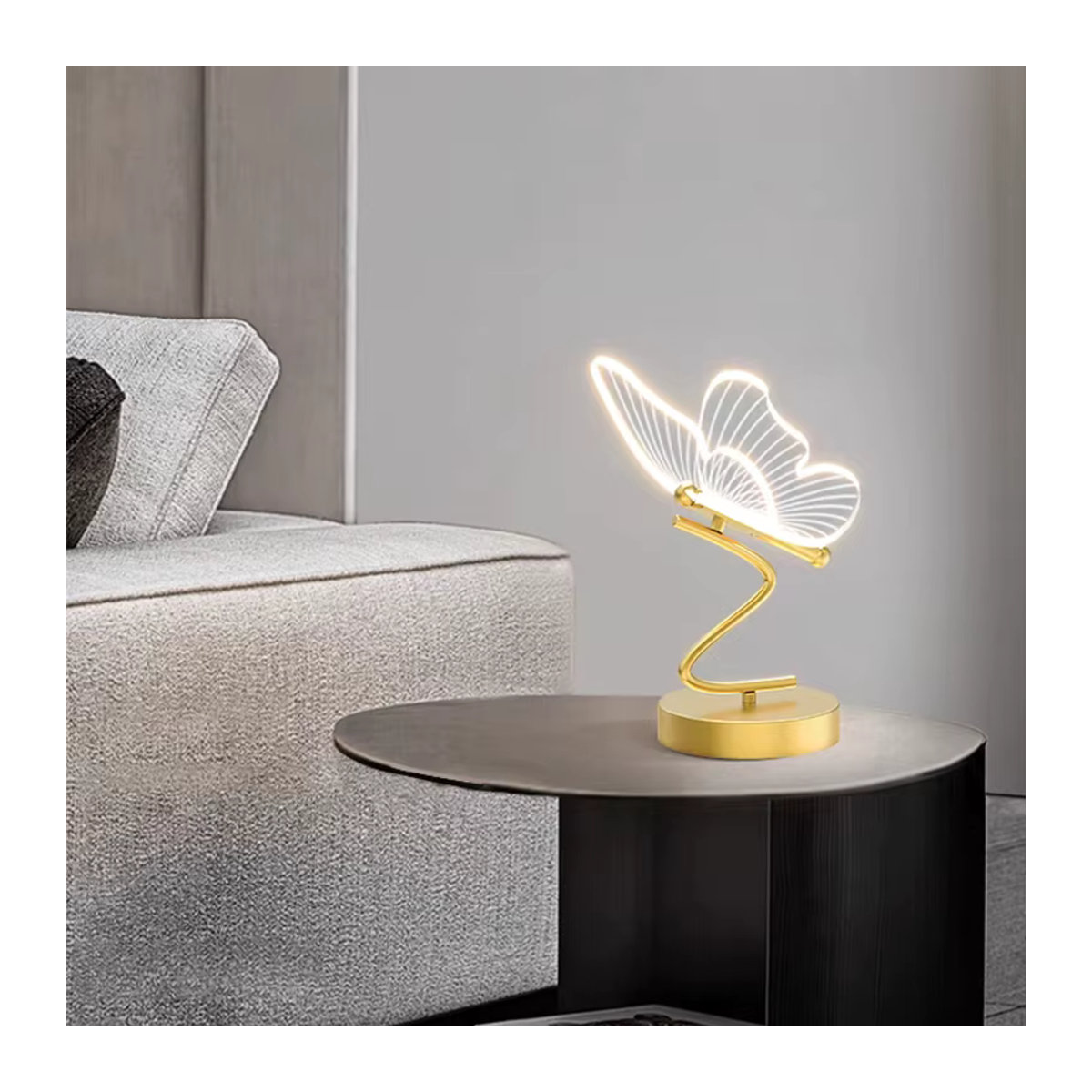 Nordic Schmetterling LED Tischlampe im skandinavischen Design für Wohnzimmer und Schlafzimmer - Bild 3