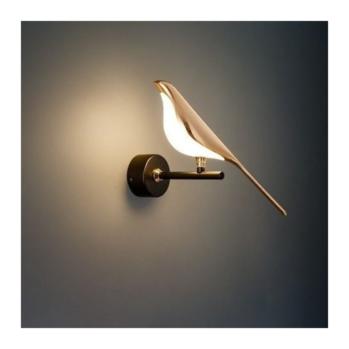 Nordische LED Wandlampe Elster Modell in Schwarz für moderne Innenbeleuchtung - Bild 1