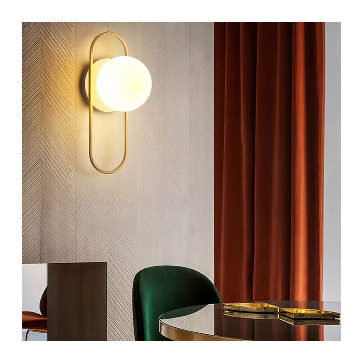 Nordische LED-Wandleuchte aus Metall im skandinavischen Design für Schlafzimmer und Wohnzimmer mit G9 Fassung von LEITELL - Bild 2