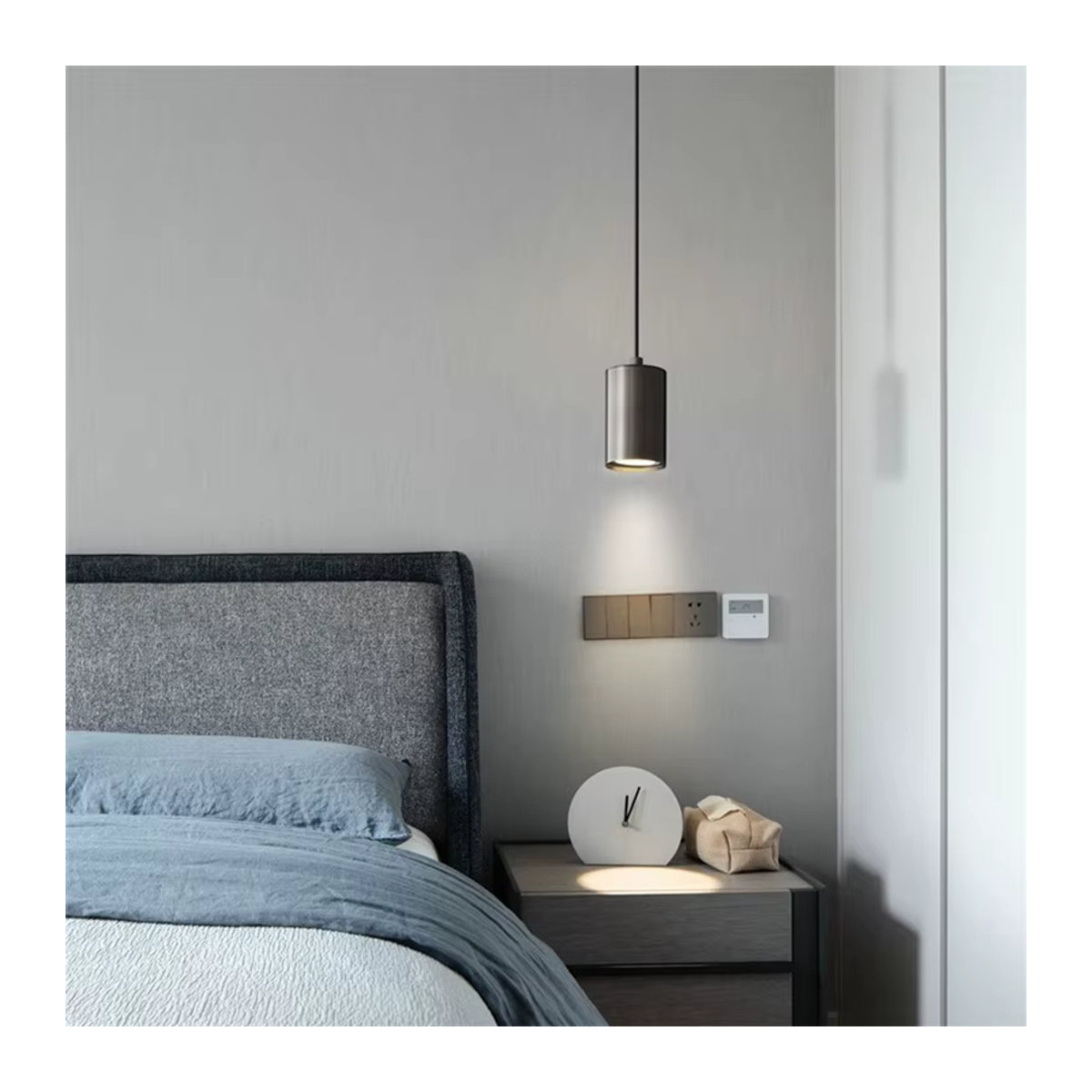 Nordischer minimalistischer LED-Kronleuchter Lava Ball aus Metall in Anthrazit für Wohnzimmer, Treppenhaus und Schlafzimmer - Bild 4