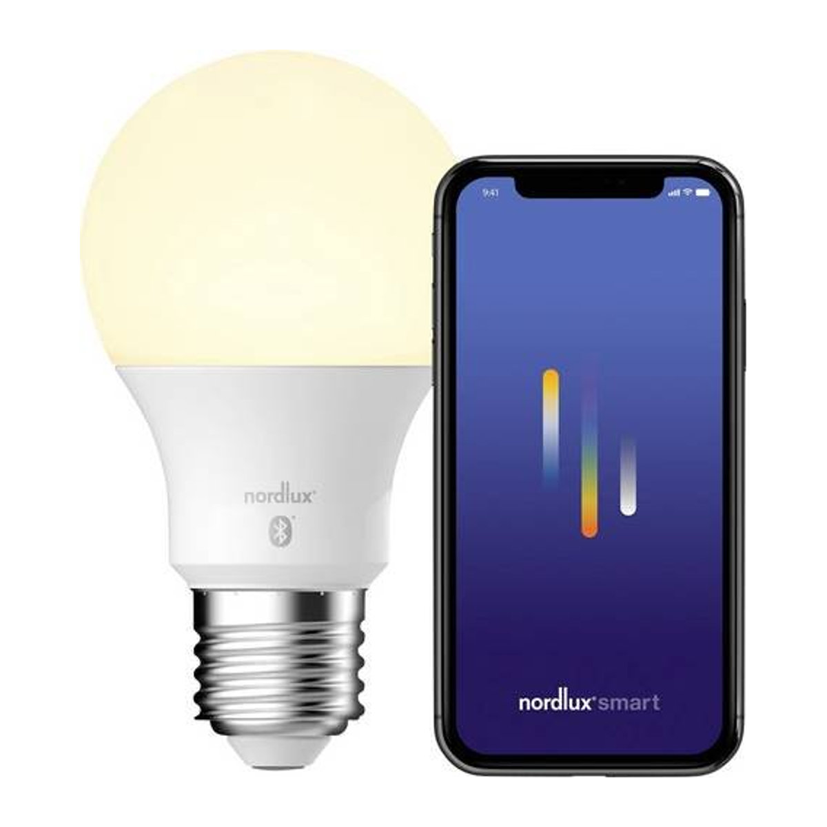 Nordlux Smart-Lampe E27 Globeform, dimmbar, warmweiß, Weiß - Bild 1