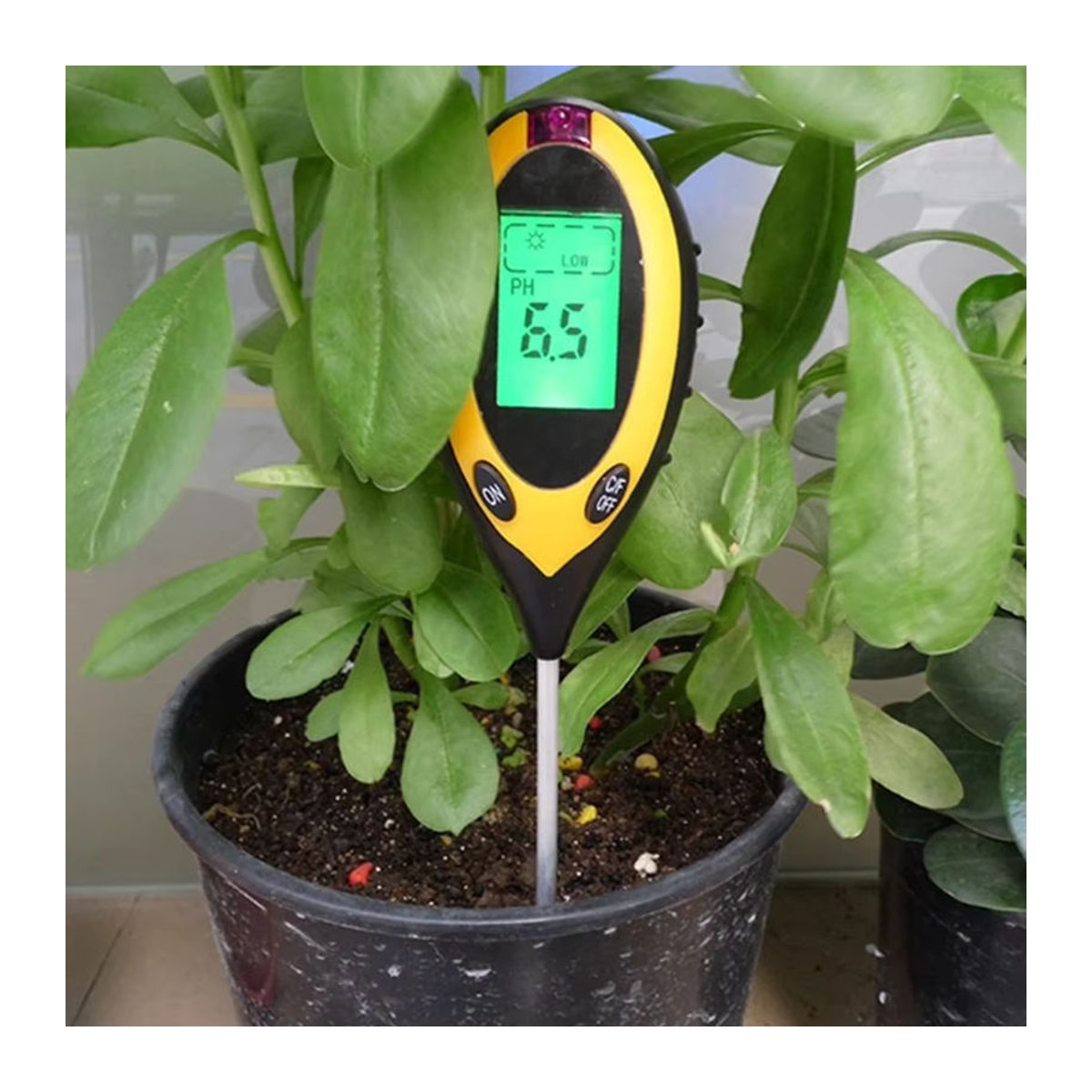NovaSphere 4-in-1 Boden-PH-Messgerät mit LCD zur Messung von Temperatur, Luftfeuchtigkeit und Sonnenlichtintensität in Bunt - Bild 3