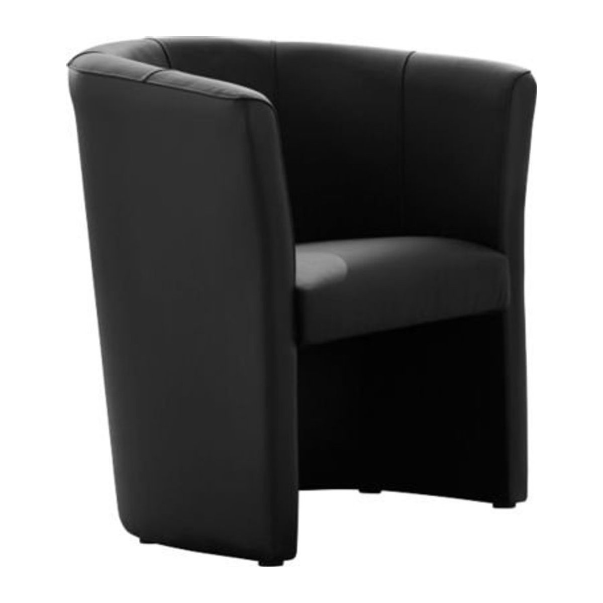 NowyStyl Cocktailsessel CLUB in Schwarz, modern gepolstert mit Kunstleder aus Polyester, Sitzhöhe: 45 cm - Bild 1