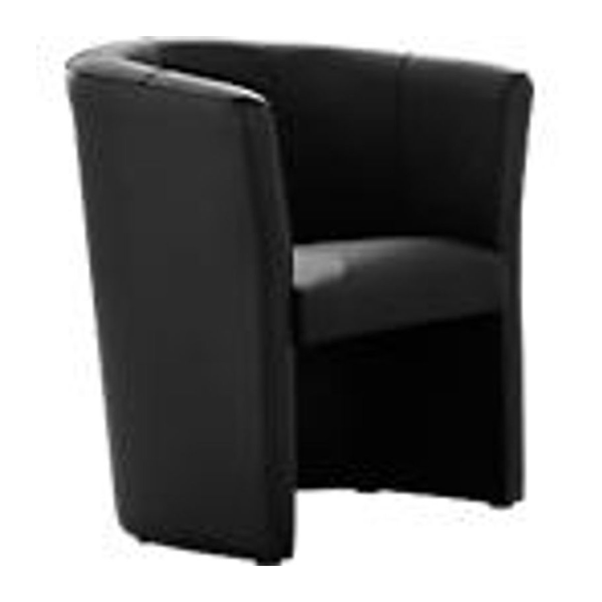 NowyStyl Cocktailsessel CLUB in Schwarz, modern gepolstert mit Kunstleder aus Polyester, Sitzhöhe: 45 cm - Bild 2