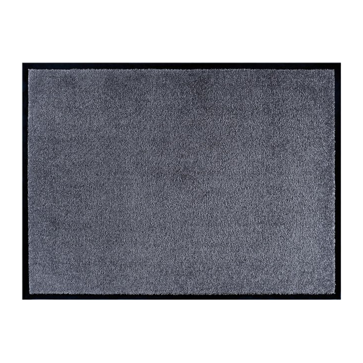 NYVI Fußmatte Unicolored in Grau, pflegeleicht und strapazierfähig mit Anti-Rutsch-Funktion, B/H: 90 x 150 cm - Bild 1