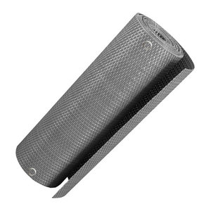 NYVI Polyrattan Balkon Sichtschutz Privafence Balkonbespannung mit Metallösen, UV-fest und wetterfest, 100% blickdicht, Farbe: Grau, Breite: 90 cm, Länge: 500 cm