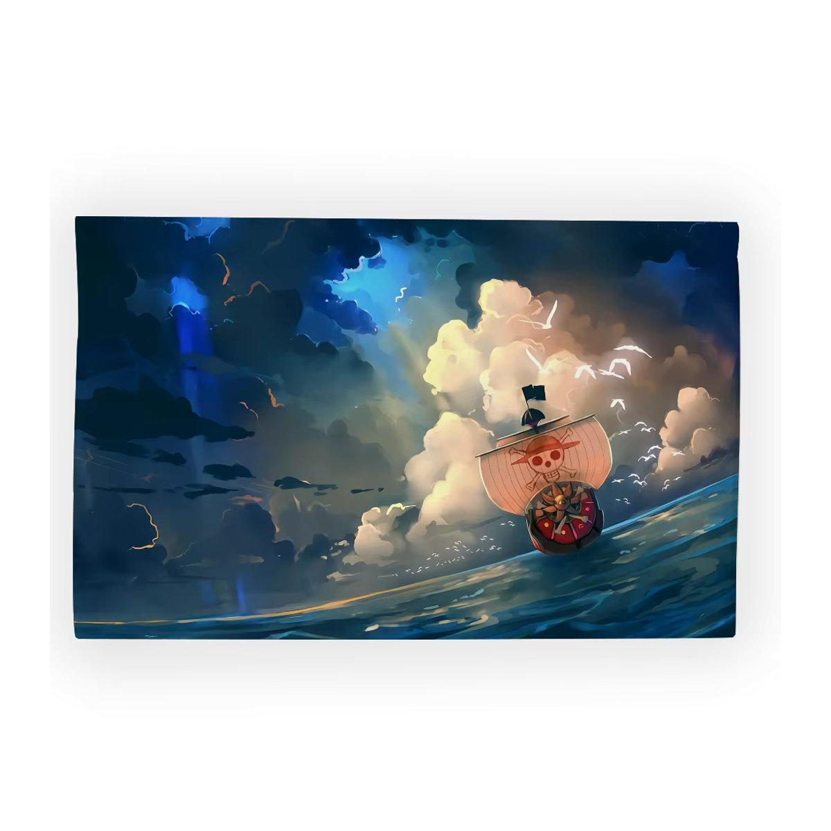 O-oNE P-pIEC-E Anime-Flagge aus Textil, mehrfarbig, rechteckig, B/H: 60 x 40 cm - Bild 7