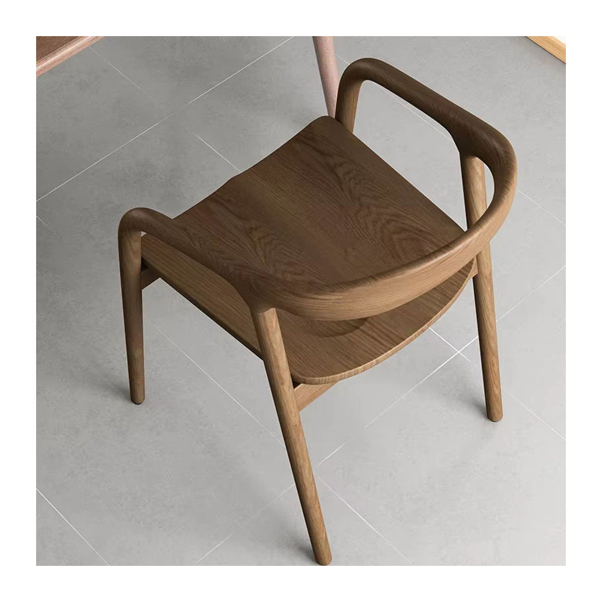 OAKCIA Esszimmerstuhl aus Holz in Braun im skandinavischen Design - Bild 3