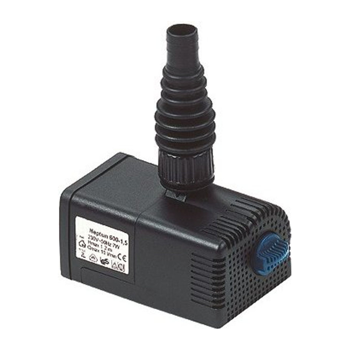 Oase Aquarius Universal Classic 600 Wasserspielpumpe in Schwarz und Stahl - Bild 1