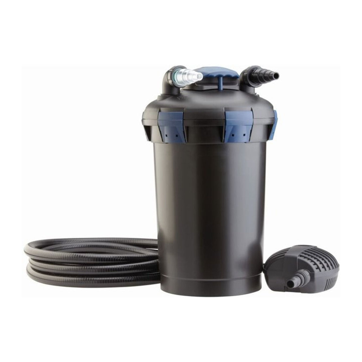 Oase BioPress Set 10000 Druckfilter-Set mit Filterpumpe und UVC-Klärer in Schwarz und Blau aus Kunststoff - Bild 5