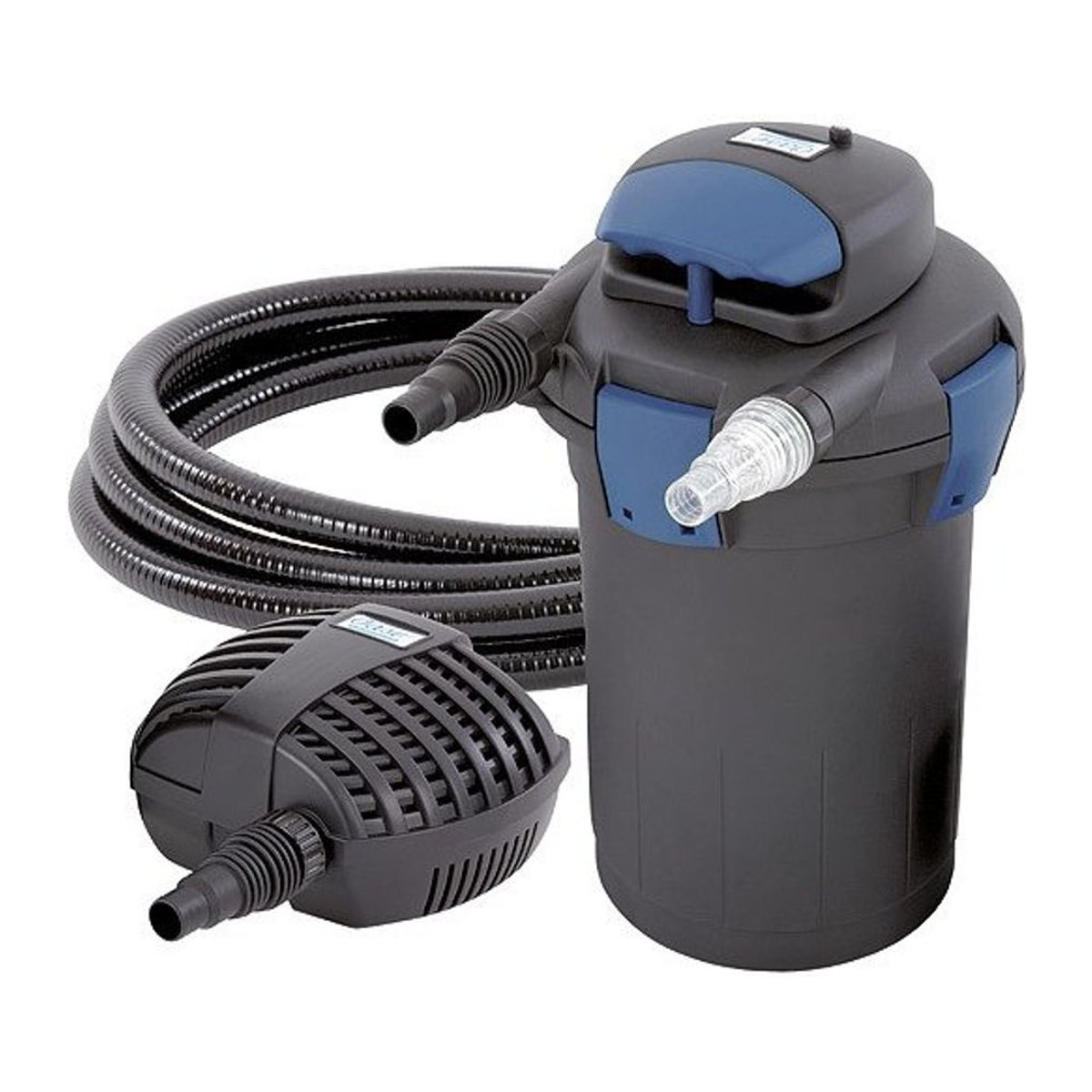 Oase BioPress Set 10000 Druckfilter-Set mit Filterpumpe und UVC-Klärer in Schwarz und Blau aus Kunststoff - Bild 6