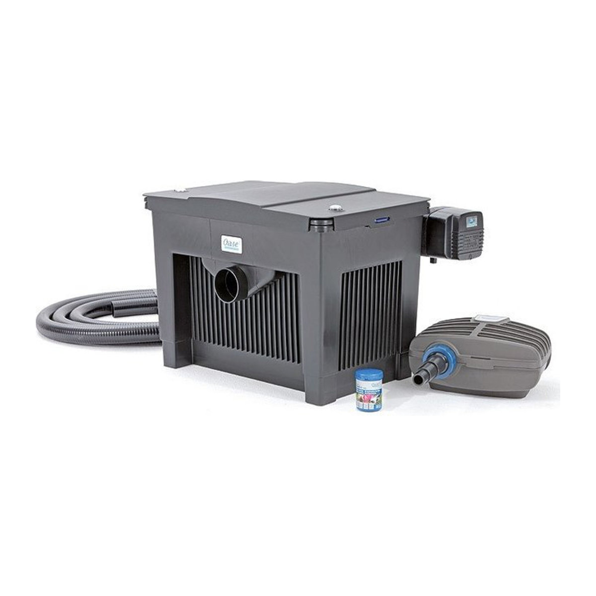 Oase BioSmart Set 18000 Durchlauffilter für den Teich mit UV-Klärer und Pumpe in Grau/Schwarz - Bild 2