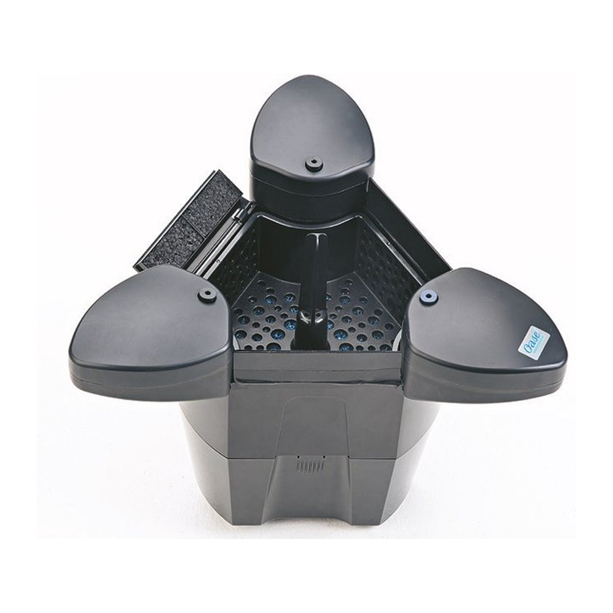 Oase SwimSkim 25 Schwimmskimmer mit Pumpe für Gartenteiche aus Kunststoff, Schwarz - Bild 1