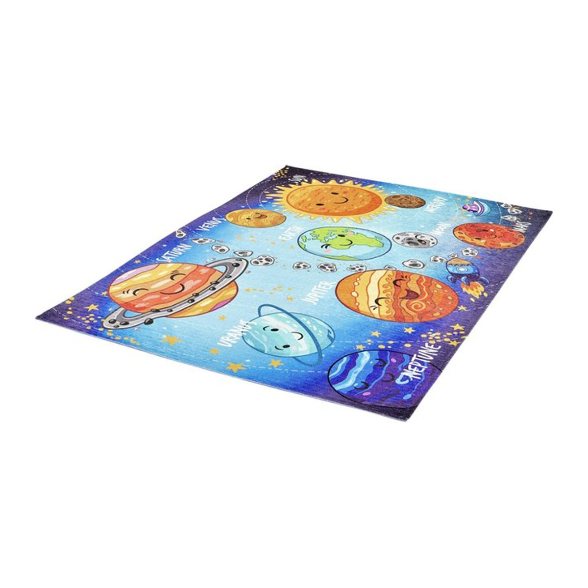Obsession Home Fashion Kinderteppich Torino Kids aus Polyester in Blau und Orange, B/L: 160 x 230 cm - Bild 1