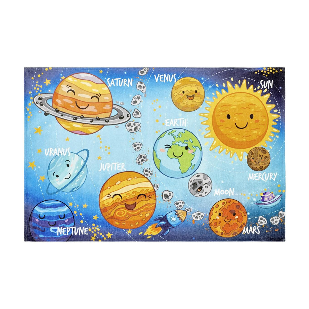 Obsession Home Fashion Kinderteppich Torino Kids aus Polyester in Blau und Orange, B/L: 160 x 230 cm - Bild 2