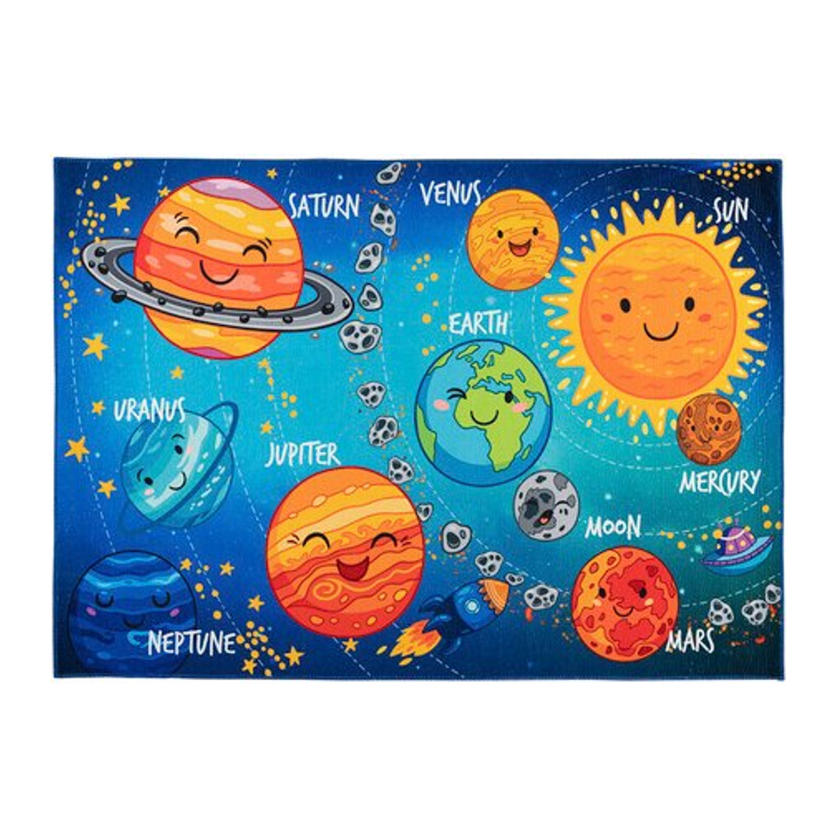 Obsession Home Fashion Kinderteppich Torino Kids aus Polyester in Blau und Orange, B/L: 160 x 230 cm - Bild 4
