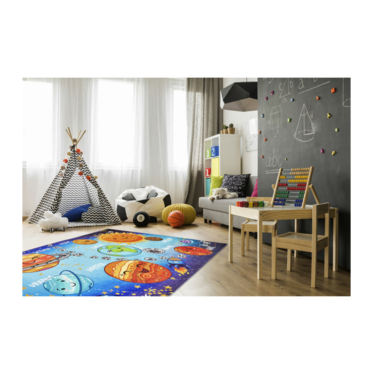 Obsession Home Fashion Kinderteppich Torino Kids aus Polyester in Blau und Orange, B/L: 160 x 230 cm - Bild 5