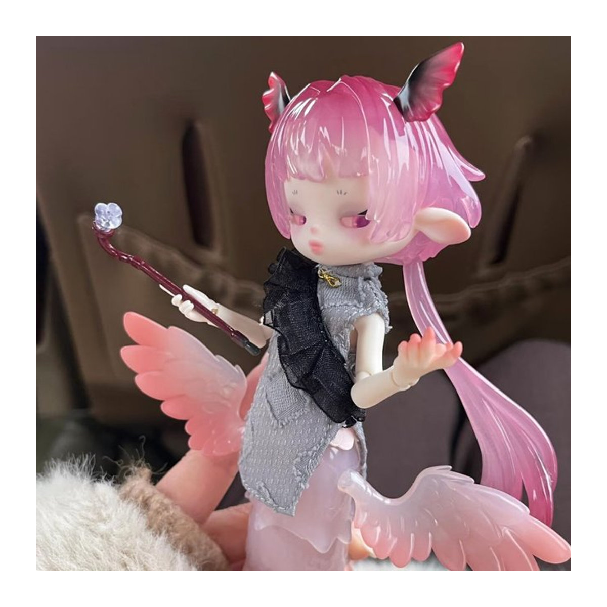 Obtisu11 Dream Of Encountering Dragons Anime Figur Modell Rosa 1/12 BJD Spielzeug - Bild 1