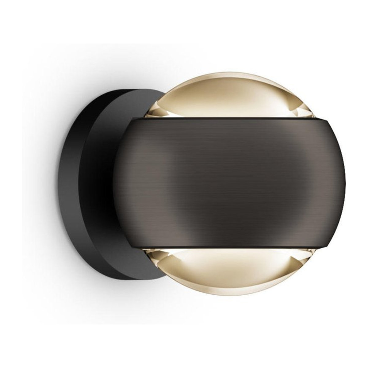 Occhio io verticale LED-Wandleuchte Phantom in Schwarz matt mit warmweißem Licht (3000K) - Bild 1