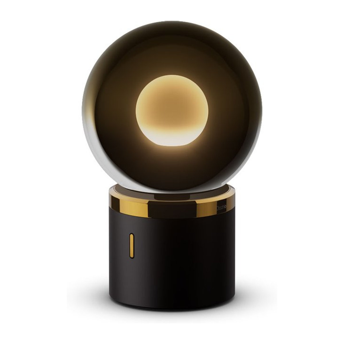 Occhio Luna pura LED-Akkuleuchte in Gold mit Glaselementen und minimalistischem Design - Bild 1