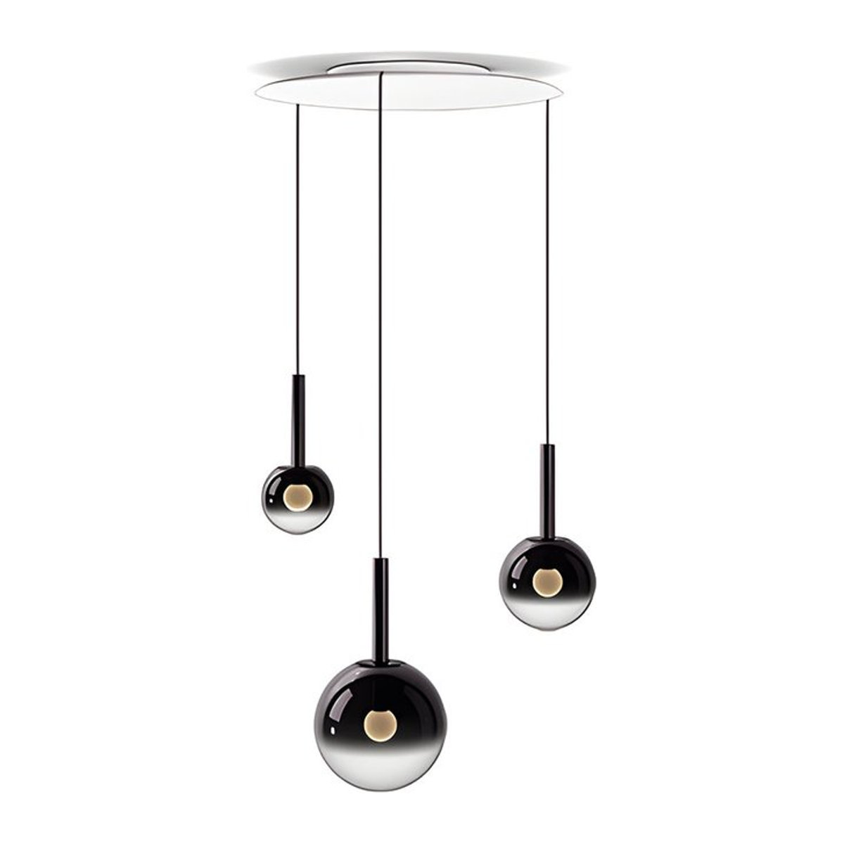 Occhio Luna Sospeso Cloud 3 LED-Pendelleuchte in Weiß Matt mit Tunable White (2700K - 4000K) - Bild 1