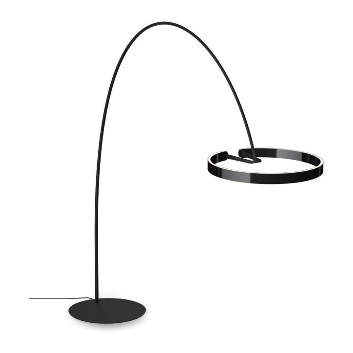 Occhio Mito Largo LED-Bogenleuchte in Schwarz Matt mit Black Phantom Kopf - Bild 1