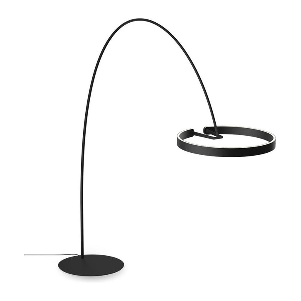 Occhio Mito Largo LED-Bogenleuchte in Schwarz matt mit warmweißem Licht - Bild 1